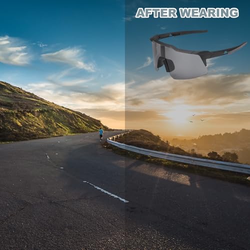 Lunettes de soleil de sport polarisées pour stopper les reflets en conduite et course à pied