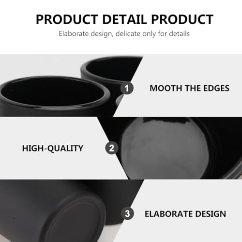 BESTOYARD 12Pcs Frosted Black Glass Votive Candle Holders, Modern Tea Light Holders for Table Centerpieces, Home Decor, Wedding & Party - Christmas Decorative Set by BESTOYARD - Image 3