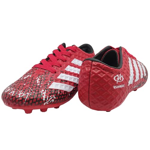 Chuteira Infantil Futebol de Campo Juvenil Runway Vermelho Tamanho:36;Cor:Vermelho