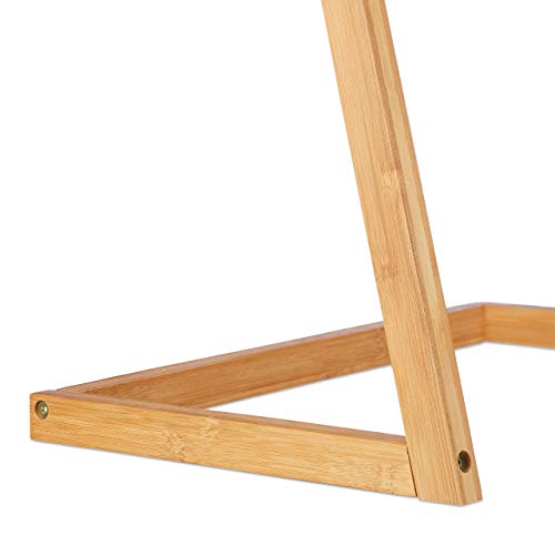 Relaxdays Towel Holder Freestanding with 4 Towel Rails, Bathroom Towel Stand, Bamboo, Butler, HWD: 100x40x30cm, Natural - Cosy Home Interiors Relaxdays Towel Holder Freestanding with 4 Towel Rails, Bathroom Towel Stand, Bamboo, Butler, HWD: 100x40x30cm, Natural - Image 8