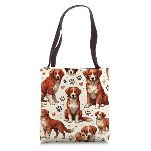 Bolso tote lindo con diseño de Nova Scotia Duck Tolling Retriever miniatura 1