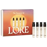 LORE - Fragrance Discovery Set - Travel-Size Perfume Kit, Colognes for Men & Women - Layerable, Long-Lasting, Unisex Scent Collection | 4 x 0.05 oz/ 1.5 mL