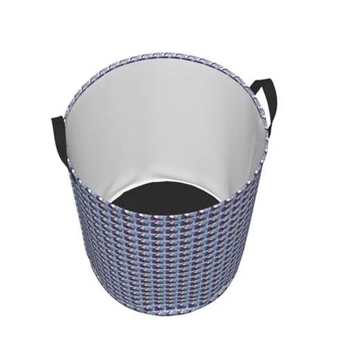 Panier à linge rond papillon violet imperméable pour chambre et bain