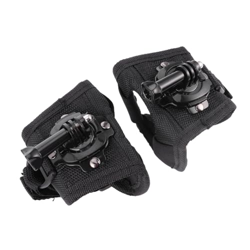 Soporte de muñeca con rotación para GoPro y correa de cámara tipo guante ajustable