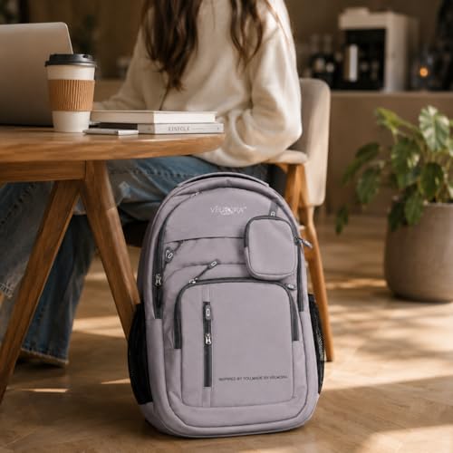 Image of MBW Korean Style Water Resistant 35L Laptop Backpack for Men & Women | Polyester Multi Compartments Bag with Side Pockets & Accessory Pouch | Travel Backpack for Office, College and School