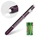 Zitrades nurse penlight pocket clip medical led penlight reusable for doctors with pupil gauge white light purple color penlights flashlight for stethoscope healthcare with free battery
