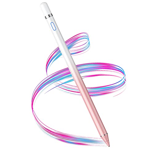 Stylus Pen for iPad, Active Stylus Pen for Touch Screens with Fine Point Tip & Magnetic Cap, Compatible with Apple iPad, iPhone, Android, Tablet and Other Capacitive Touch Screen