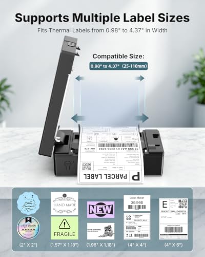 Bluetooth Thermal Shipping Label Printer SET DROPS TO - image 6