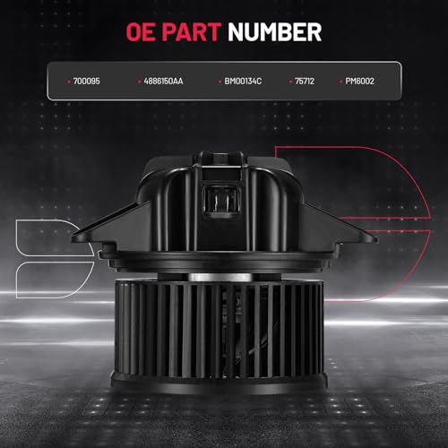 Image of BDFHYK AC Heater Blower Motor Fan 700095 Compatible with Jeep Cherokee Wrangler 1997 1998 1999 2000 2001,HVAC Blower Motor Assembly Replacement for 4886150AA BM00134C 75712 PM6002