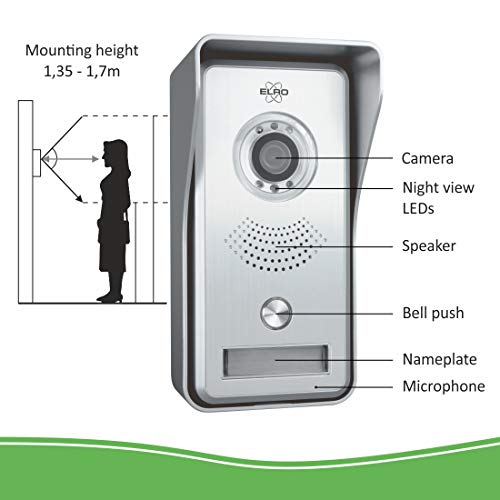 ELRO DV447WIP IP Video Deur Intercom - met 7 inch kleurenscherm - Color Night Vision - Bekijken en communiceren via App… - Image 6