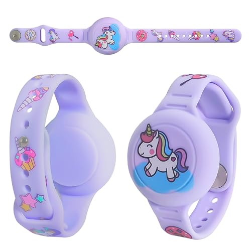 Pulsera Airtag para Niños – Carcasa Protectora De Silicona, Impermeable, Antipérdida Y Antiarañazos, Compatible con Seguimiento Airtag (1)