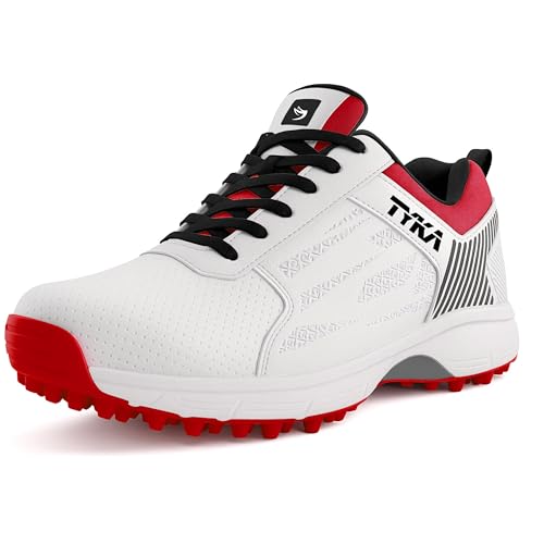 Image of TYKA Velocity Plus Cricket Shoes | Professional Rubber Stud Cricket Footwear for Men