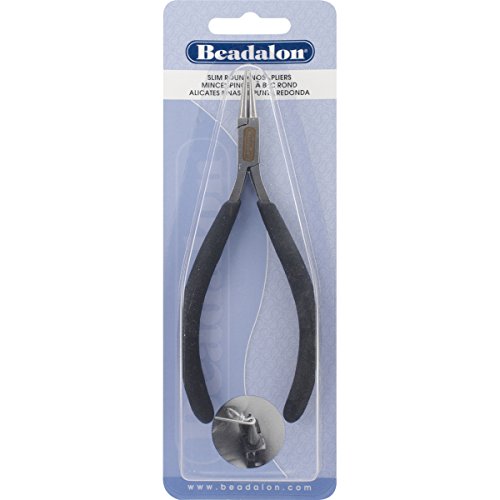 Beadalon 201A-014 Slim Round Nose Pliers for Jewelry Making