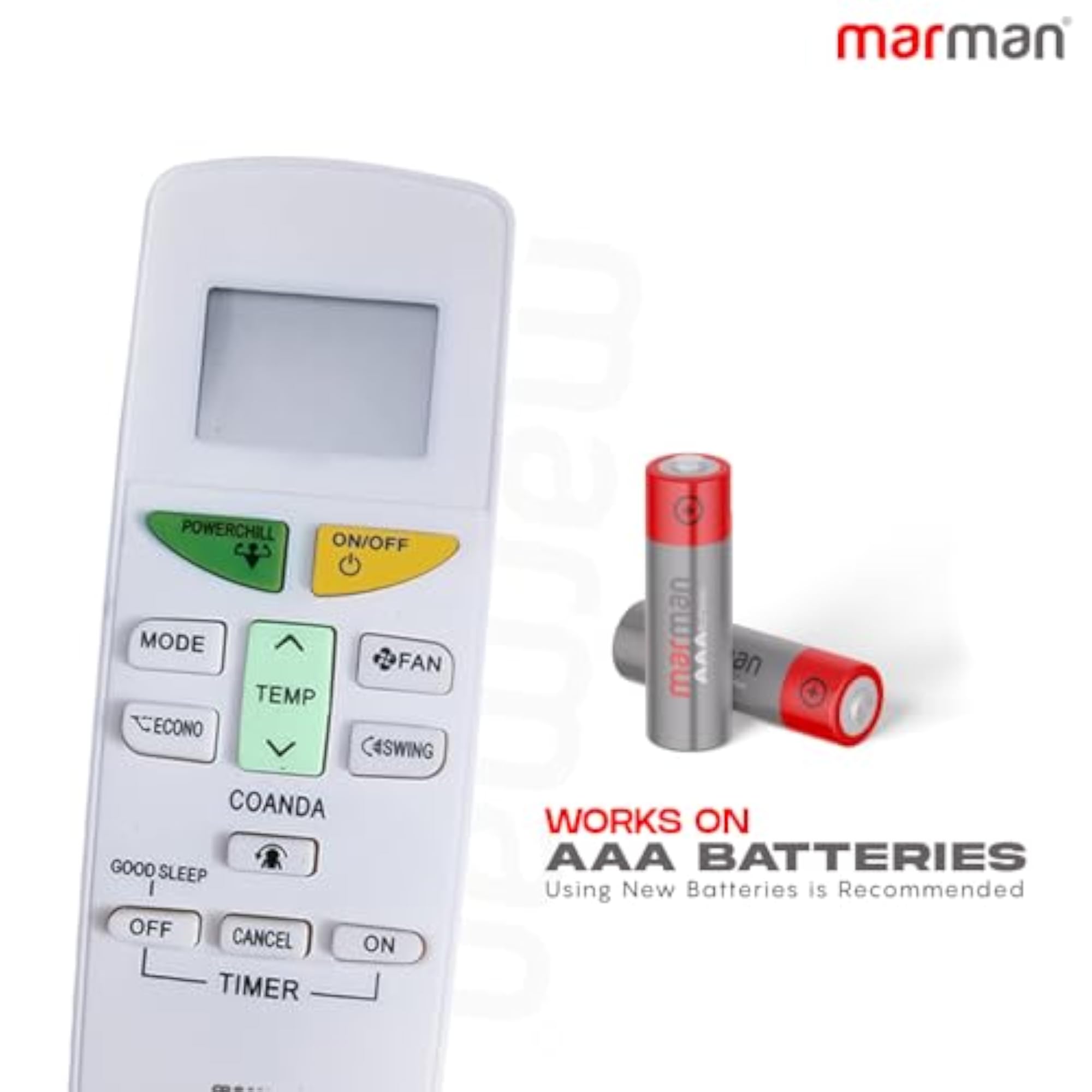 Compatible Daikin AC Remote Control 132B