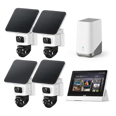 eufy Security eufyCam S4 4-Cam Kit & eufy Smart Display E10 (Bundle)