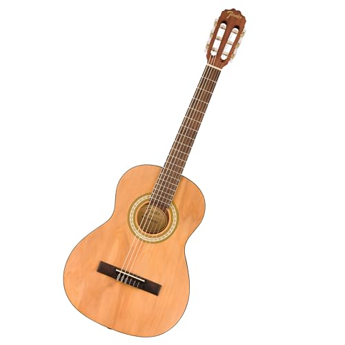 Fender FA-25N Guitare Acoustique Nylon 3/4, Guitare pour Débutants, Garantie 2 Ans, Idéale pour Enfants Débutants, Facile à Manipuler, Couleur Naturelle