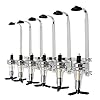 6 Bottle Wall Mounted gasflessteun Wine Spirit Drankenverdeler Bar Shot Optics Measurer Bar Pompen for huis Bar (Color : 6)