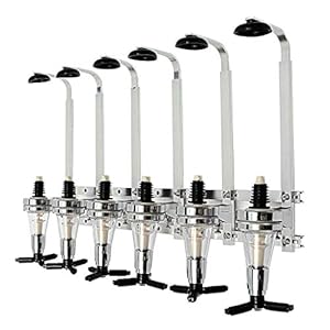 6 Bottle Wall Mounted gasflessteun Wine Spirit Drankenverdeler Bar Shot Optics Measurer Bar Pompen for huis Bar (Color : 6)
