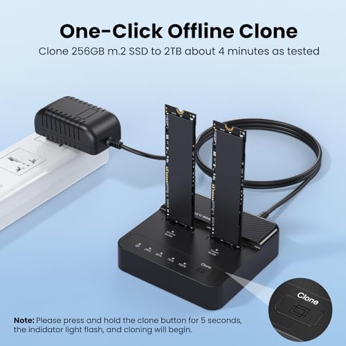 Estación Dock NVMe M.2 SSD Dual Bay USB 3.2 Gen2x2 miniatura 5