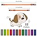 Yorgewd 12 Pack Welpenhalsbänder, Verstellbare Hundesicherheits ID-Halsbänder für Welpen, kleine Hunde und Katzen (Multicolor, 21.5-33CM)