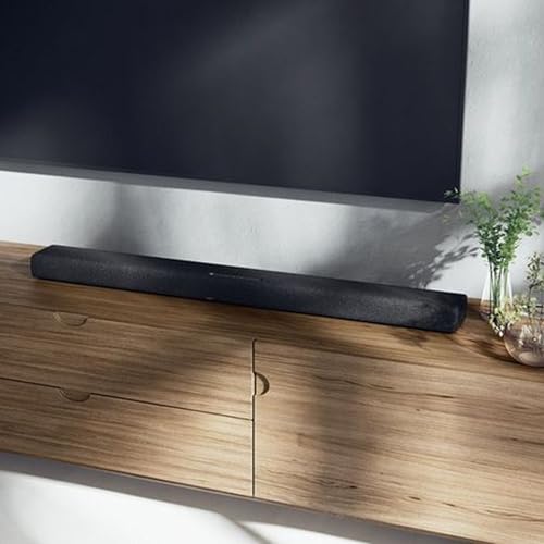 Yamaha True X Bar 50A Barre de Son – Son Surround Dolby Atmos, Alexa Intégrée, Caisson sans Fil, Clear Voice, HDMI eARC, Bluetooth, AirPlay 2, Spotify Connect – Gris Carbone