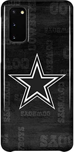 Skinit Lite Phone Case Compatible with Galaxy S20 - Officially Licensed NFL Dallas Cowboys Black & White Design