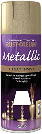 Rust-Oleum AE0110001E8 400ml Metallic Spray Paint - Elegant Gold