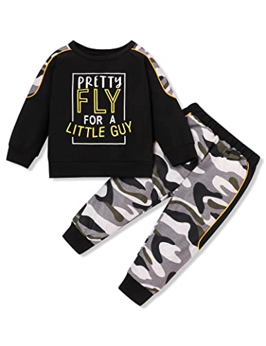 Image of TUEMOS Toddler Boy Clothes Sweatsuits Fall Winters Boy Outfits