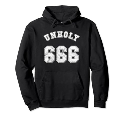 Occult Gothic Grunge Unholy Satan Devil Black Antichrist 666 - Cuchillo Sudadera con Capucha