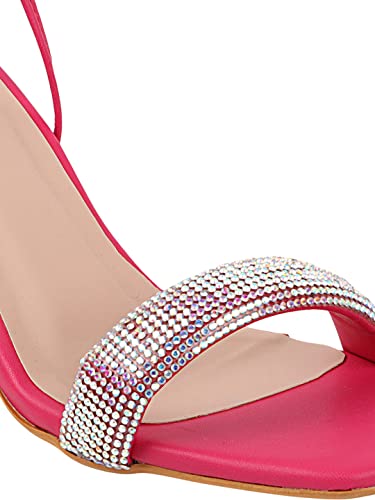 Image of TRYME Alluring and Voguish Block Heel Light Weight Comfortable & Trendy Party Heels for Girls & Women