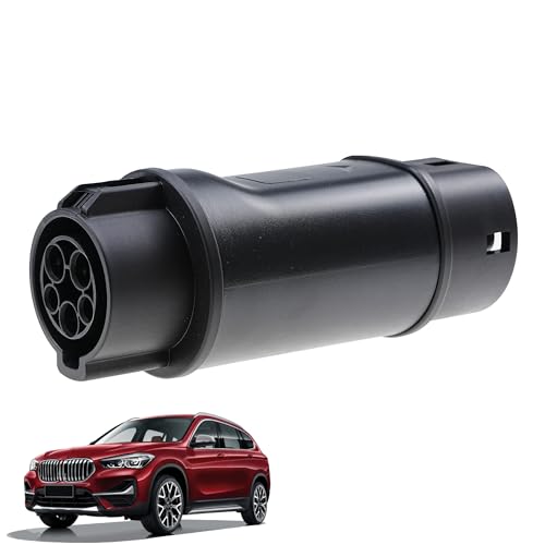 EV Charging Adapter AC 110V-250V 32A J1772 to IEC62196 Car Charger Cable Adapter Type 1 EV Charging Cable or Charger to Type 2 Electric Vehicle Converter (Type 1 to Type 2)