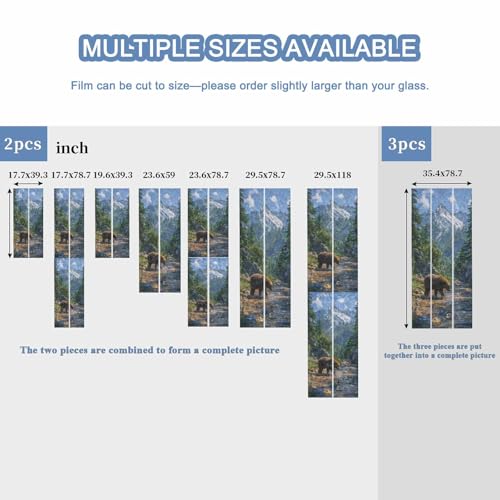 Película decorativa para ventana vinilo estático 17.7x39.3in miniatura 7