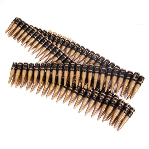 Kangaroo Plastic Fake Bullet Belt for Men and Women 60 Inches - Army Soldier Military Ammo Costume Accessories Toy - Christmas Bandolier Cosplay Dress up - Cowboy Bullet Sash Straps Apparel Prop