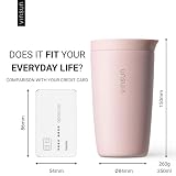 VINSUN Kubek termiczny do kawy na wynos, 350 ml, szczelny, z podwójnymi
