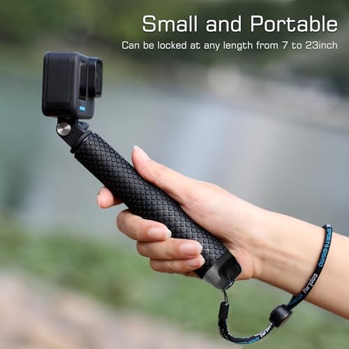 Perche à selfie courte étanche GEPULY réglable pour GoPro et DJI Osmo