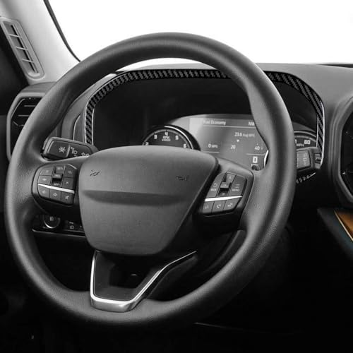 Image of Youtaiche Center Console Dashboard Instrument Panel Strip Interior Trim Cover for Ford Bronco Sport 2021 2022 2023 2024 Carbon Fiber Sticker Accessories