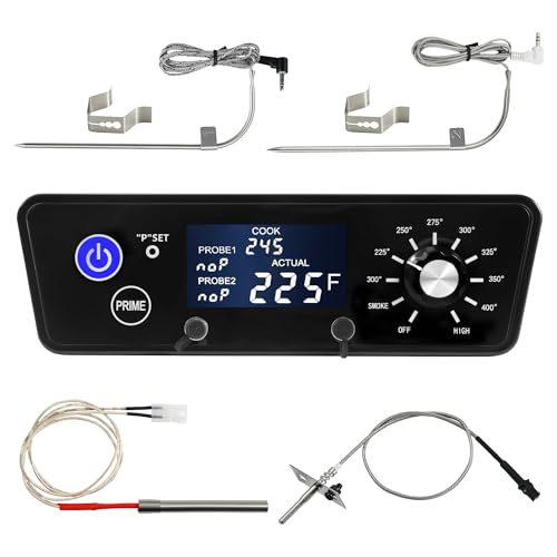 LCD Digital Thermostat Display Smoker Controller Compatible with Pit Boss Wood Pellet Grill/Smoker Pit boss Accessories Thermometer Austin XL Parts Control Board Replacement Meat Probes Probe Sensor