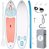 Tuxedo Sailor SUP Gonfiabile Adulti 320 cm Stand Up Paddle Board, Tavola da SUP Paddle Board con Accessori, Tavola Gonfiabile 2 Posti (Light Pink)