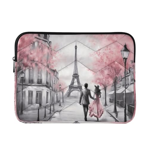 Funda romántica torre Eiffel para laptop 13-14 pulgadas miniatura 1