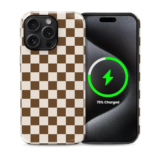 Coque antichoc iPhone 15 Pro Max vichy pour accessoiriser vos tenues de saison