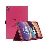 For YAMAZEN Qriom QA15-80 タブレット 8インチ ケース 角度調整 スタンド機能 高級PU レザー 全面保護 調節可能 擦り傷防止 磁気吸着 薄型軽量 良い手触り YAMAZEN Qriom QA15-80 ケース (レッド)