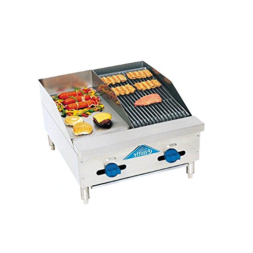 Comstock Castle FHP24-12-1LB Gas Lava Char Broiler & Griddle Combo Unit