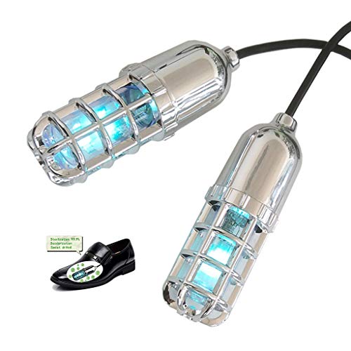 Secador De Botas,Esterilizador De Zapatos con Luz Ultravioleta, Elimina Los Malos Olores Y Los Hongos En Las Uas, Color Plata,Plata