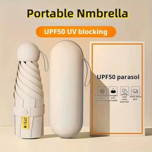 Image of INFISPACE 5-Fold Manual Pocket Umbrella | Mini Umbrella with Case Cover