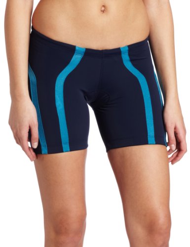 2XU Femme Tri Shorts, X-Small, Midnight Blue/Teal