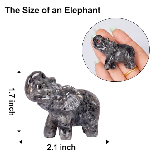Figura Cristal Elefante Yooperlite 2 Pulgadas miniatura 2