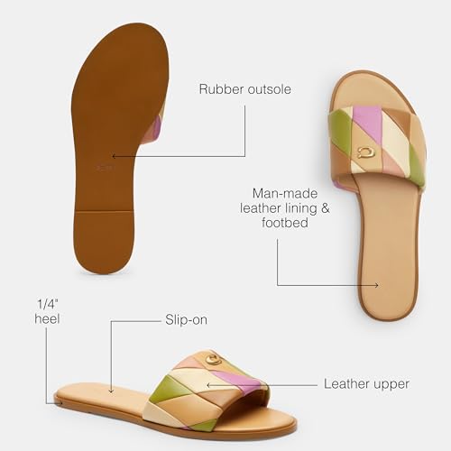 Coach Women's Quilted Denim Holly Sandal Flat3