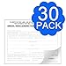 Annual Vehicle Inspection Report Form 30-pk 3-Ply Carbonless,Adhesive Vinyl Label 2-Ply