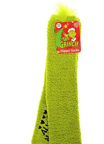 NEW GRINCH SLIPPER SOCKS ONE SIZE FITS MOST2