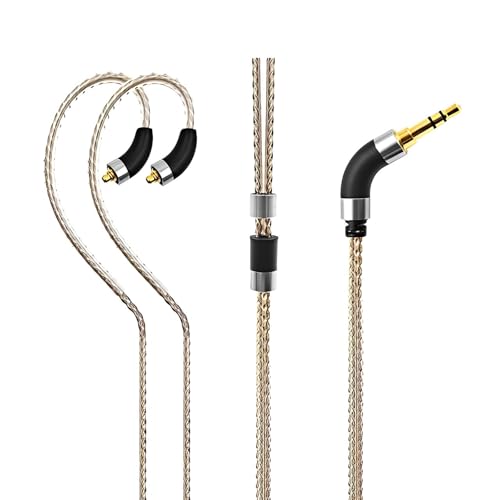 Earmax MMCX 6N OCC Câble équilibré plaqué argent pour Shure SE846 SE535 SE215 SE425 Sony XBA-A3 A2 H2 H3 300AP NIAP N3AP Z5 M7 M9 Z1R JVC FX850 1200 FW001...
